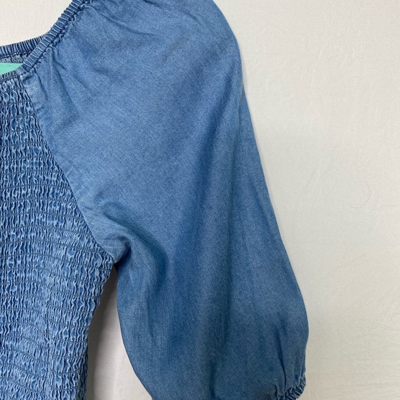 NWOT  Denim Jumpsuit Girls, Size Medium (12-14) - Picture 5 of 9